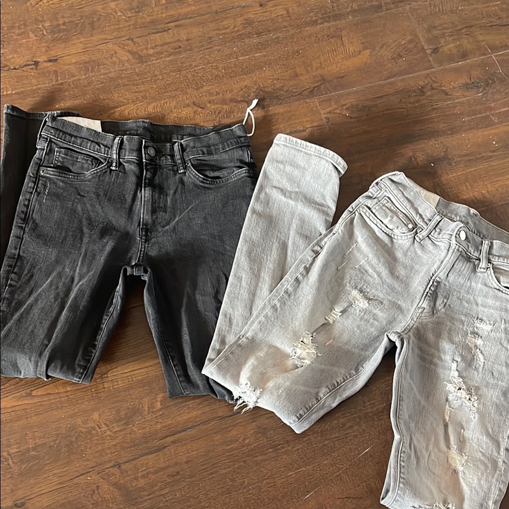 Bundled Deal
Black and Light Gray Distressed Jeans